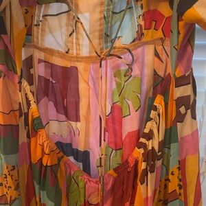 FARM Rio Colorful Fabric with Green Tag